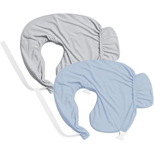 Nursing Pillow Covers Compatible with Breast Feeding Pillow Nursing Pillow (2 Pack Covers-Pillow NOT Included)
