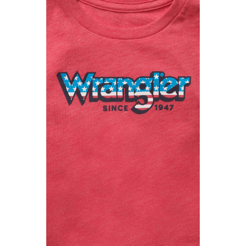 Wrangler Infant Boy's Red Stars & Stripes Logo Graphic Short Sleeve T-Shirt