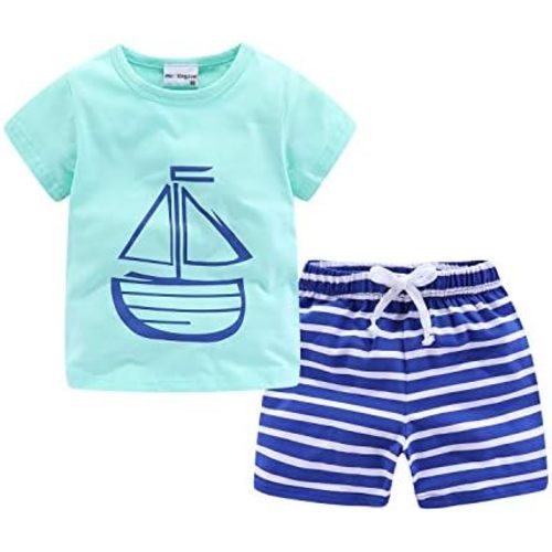 Mud Kingdom Little Boys Shorts Set Beach Outfits Holiday Summer