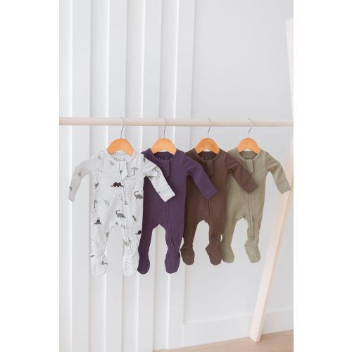 Organic Cotton Footie Romper, Fold Over Mitts 0-24 Months, Gender Neutral Baby & Toddler Footed Bodysuit, Baby Shower Gift