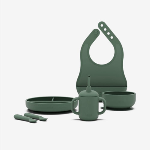 Lalo First Bites Silicone Baby Feeding Set - Baby Led Weaning Supplies