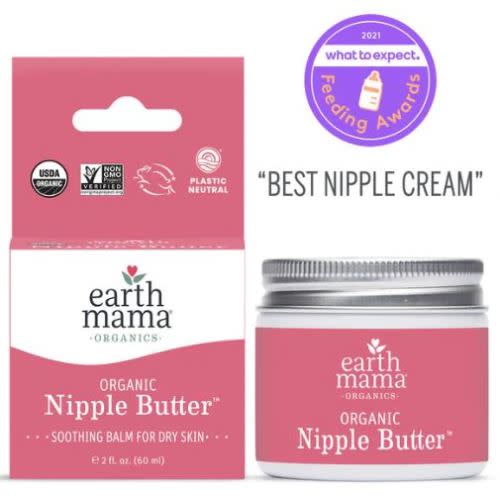 Organic Nipple Butter Breastfeeding Cream | Earth Mama