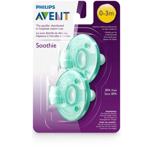 PHILIPS Avent SCF190/01 Bpa Free Soothie Pacifier, 0-3 Months, Green, 2-Pack, BPA-Free - Walmart.ca