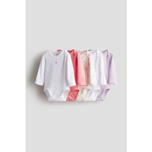 5-pack Long-sleeved Bodysuits