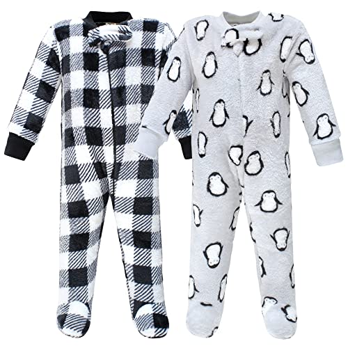 Hudson Baby Baby Girls' Plush Sleep and Play