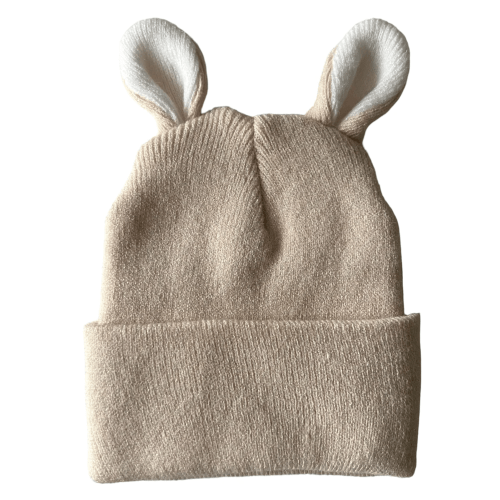Baby's First Hat, Sand/Warm White Bunny