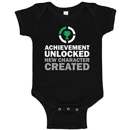 Achievement Unlocked New Character Created Baby One Piece or Toddler T-Shirt