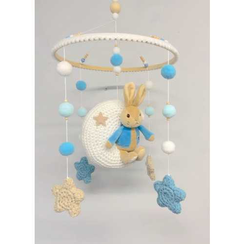 Peter Rabbit Beatrix Potter Theme Nursery Cot Mobile