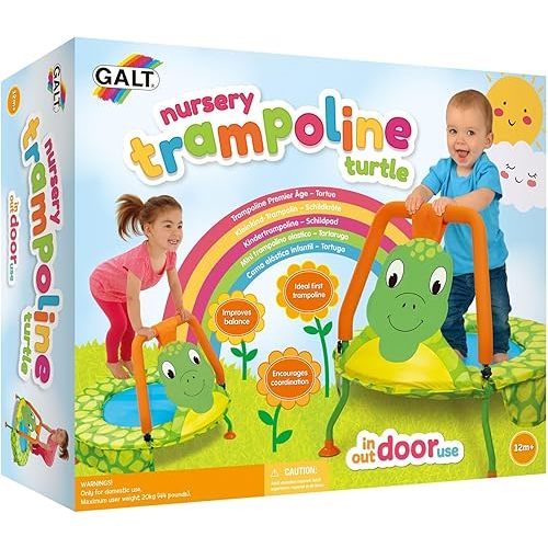 Galt Toys, Nursery Trampoline - Turtle, Trampolines for Kids, Ages 1 Year Plus