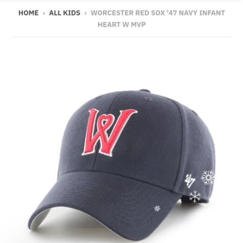 Worcester Red Sox '47 Navy Infant Heart W MVP