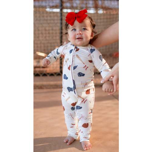 Infant Romper in Baseball