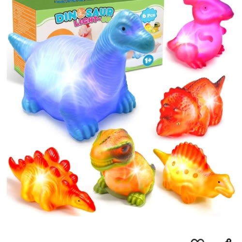 Amazon.com: Baby Bath Toys for Toddlers 1-5, 6 Packs Light Up Floating Dinosaur Toys for Kids 1-5 Year Olds Boys Girls Birthday for Babies Age 1-5 Sensory Toys Preschool Bathtub Pool Shower Games : Toys & Games