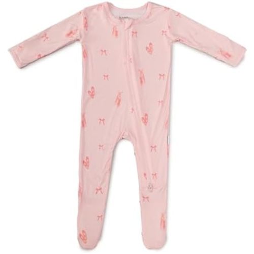 Soft Baby Bamboo Viscose Footie Pajamas, Zipper Closure, 0-24 Months