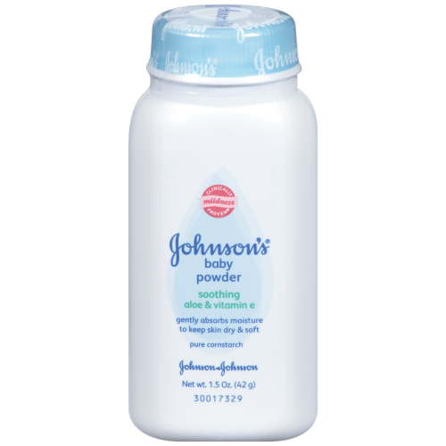 Johnson's Baby Powder Soothing Aloe & Vitamin E 1.50 oz (2 Pack)