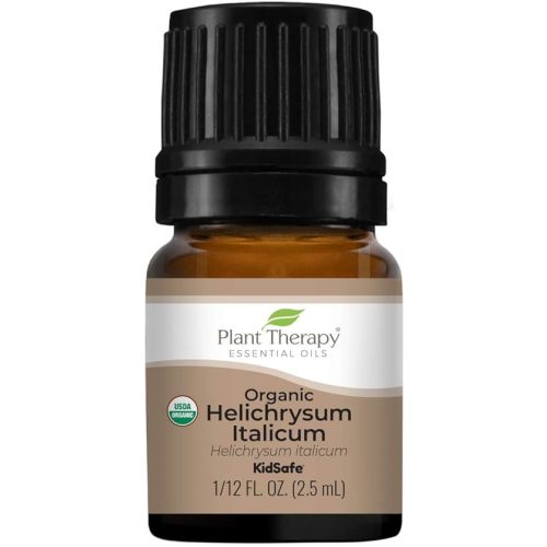 Plant Therapy Organic Helichrysum Italicum Essential Oil for Skin 100% Pure, USDA Certified Organic, Undiluted, Natural Aromatherapy for Diffusion, Therapeutic Grade 2.5 mL (1/12 oz)
