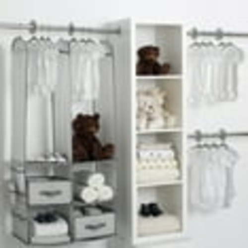 Delta Children 24-Piece Nursery Storage Set - Gray