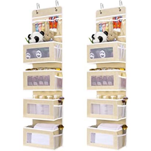 JARLINK Over the Door Organizer Storage, 5 Shelf Hanging Door Organize