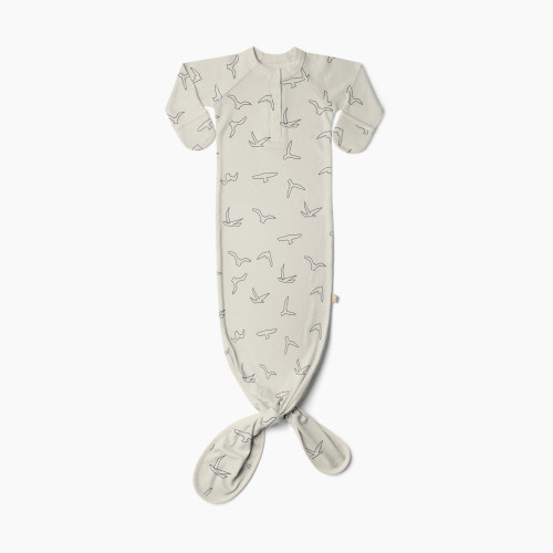 Goumi Kids x Babylist Bamboo & Organic Cotton Gown - Sparrows, 3-6 M