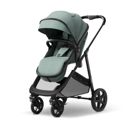 Mompush Wiz 2-in-1 Convertible Baby Stroller with Bassinet Mode, Foldable Infant Stroller with Reversible Seat and Large UPF 50+ Canopy