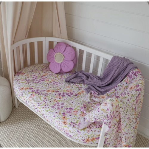 Isla Organic Fitted Cot Sheet | Snuggle Hunny