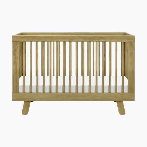 babyletto Hudson 3-in-1 Convertible Crib with Toddler Bed Conversion Kit - Honey
