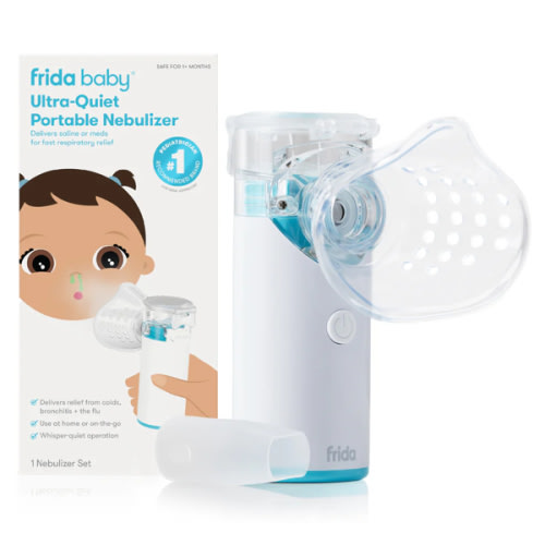 Frida Baby Nebulizer for Babies, Portable Nebulizer for Kids, Babies & Infants, Ultra-Quiet Handheld Nebulizer with Mask + Diffuser, Congestion + Flu Relief