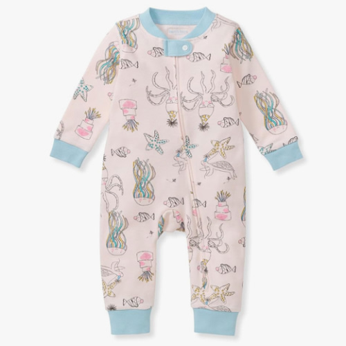 Burt's Bees Baby baby-girls Sleep and Play Pajamas, 100% Organic Cotton, One-piece Footless Pajamas