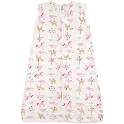 Luvable Friends Baby Girl Sleeveless Jersey Cotton Sleeping Bag, Sack, Blanket, Magical Forest Jersey, 6-12 Months