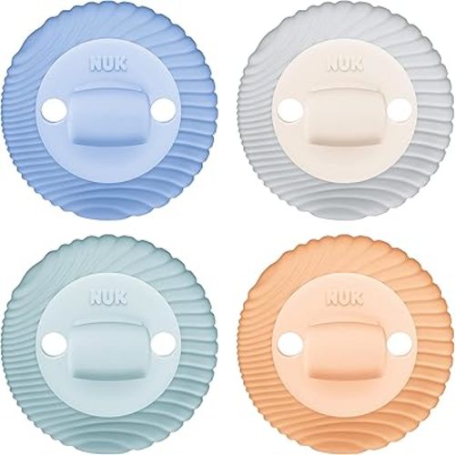 NUK Comfy Duet 100% Silicone Soother 2-in-1 BPA Free Pacifier and Teether