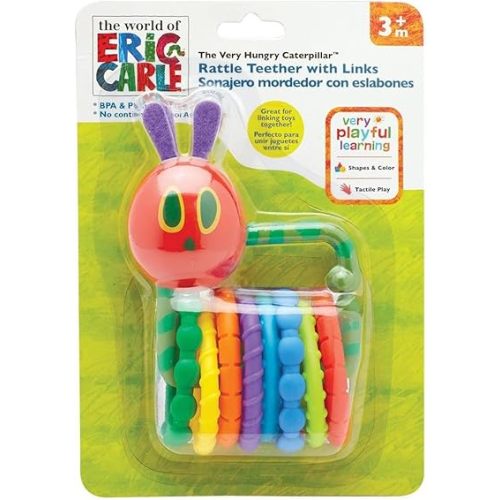 World of Eric Carle, The Very Hungry Caterpillar Rattle Teether with Links
