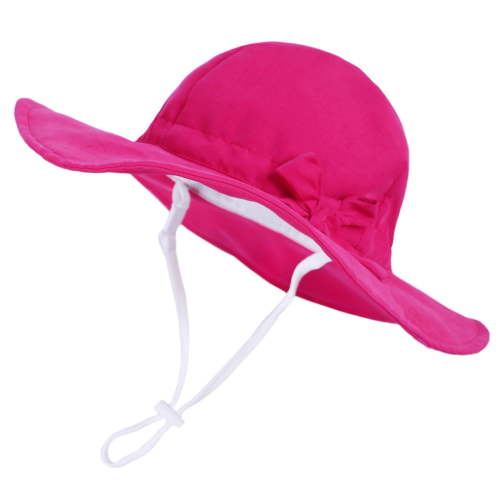TBWNWG Baby Bucket Hat,Baby Girl Sun Hat with UPF 50+ Outdoor Adjustable Toddler Beach Hat with Wide Brim Bucket Hats 6-12 Months