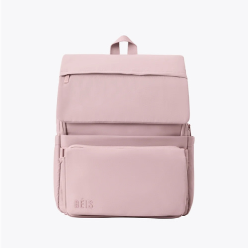 BÉIS 'The Ultimate Diaper Backpack' in Atlas Pink - Best Pink Backpack Diaper Bag