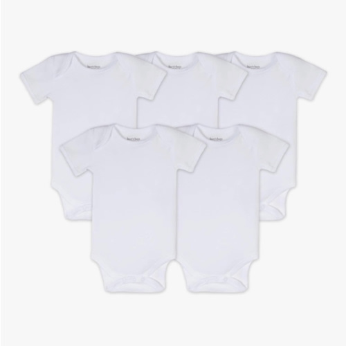 Burt's Bees Baby Unisex Organic Cotton Bodysuits (0-3 Month)