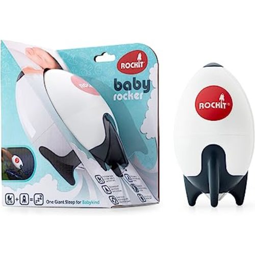 Rockit Rocker (AA Battery Version) - Baby Sleep Aid Gently Rocks Any Stroller or Buggy, Adjustable Speed with 60 Minute Timer - Fits All Pushchairs & Prams to Create a Portable Baby Bouncer