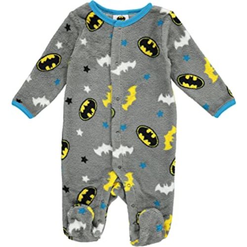 DC Comics Baby Boys' Batman 3 PC Creeper Bodysuit Pant and Cap Set