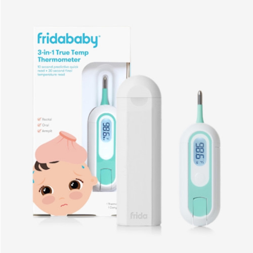 Frida Baby 3-in-1 Rectal, Underarm & Oral Thermometer for Kids, Digital Baby Thermometer for Infants, Toddlers, & Kids, FSA/HSA Eligible