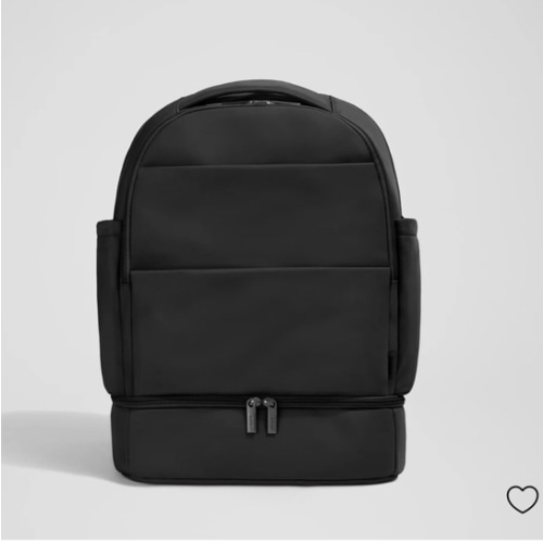 The Double Diaper Backpack in Jet Black