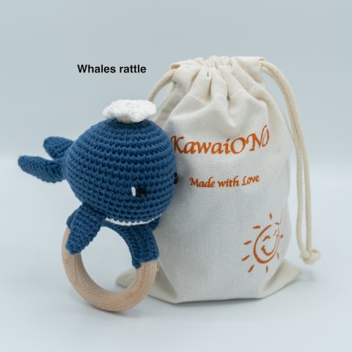 Baby Gift | Baby Rattle | Baby Shower Gift | Rattle | Amigurumi | Baby Toys |Baby Gift | Beech Wood Rattle