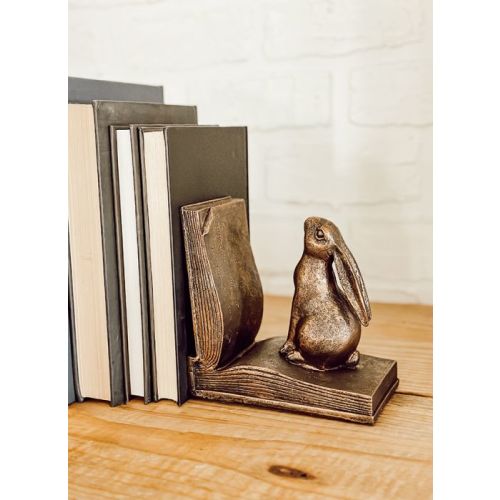 Rustic Farmhouse Rabbit Bookends | Antique Farmhouse