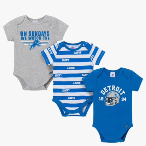 Gerber NFL baby-boys Nfl 3-pack Onesie Bodysuit