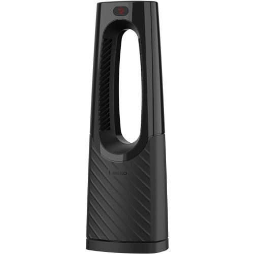 Lasko Oscillating Bladeless Ceramic Tower Space Heater for Home with Enhanced Safety, Adjustable Thermostat, Timer and Remote Control, 38.05 x 9.19 x 7.0, Black, 1500W, CW210
