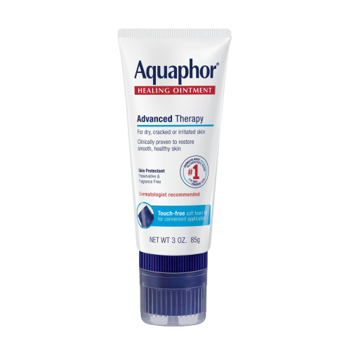 Aquaphor Healing Ointment Advanced Therapy Skin Protectant with Touch-Free Applicator, 3 Oz