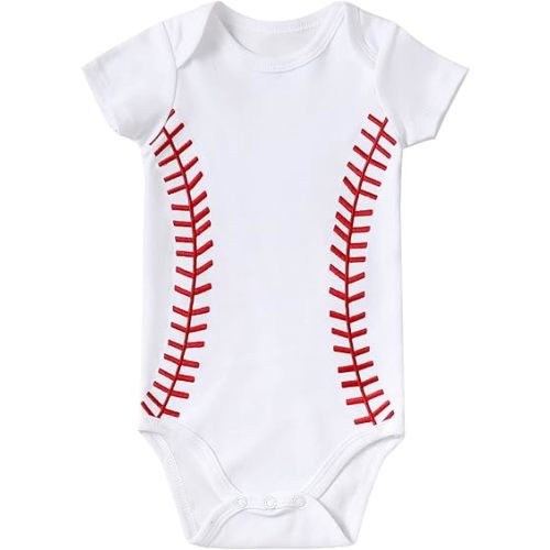 Infant Baby Football Baseball Soccer Sport Jersey Outfit Costume Bodysuit Interlock 195 Gsm 0-24 Months - 0-3 Months