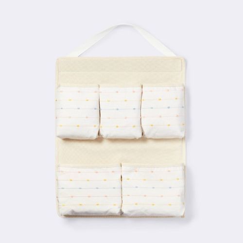 Wall Hanging Storage With Slub Stitching - Cream - Cloud Island™