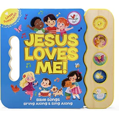 Jesus Loves Me 5-Button Songbook - Perfect Gift for Easter Baskets, Christmas, Birthdays, Baptisms, and More (Little Sunbeams)