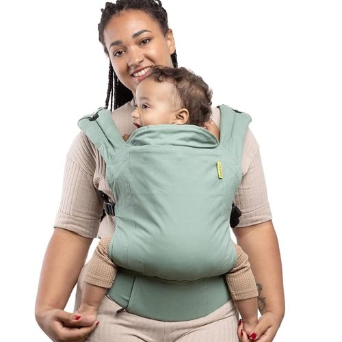 Boba Baby Carrier Classic - Backpack or Front Pack Baby Sling for 7 lb Infants and Toddlers up to 45 pounds (Sage Green)