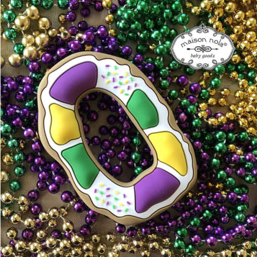 King Cake Silicone Teether | Maison Nola
