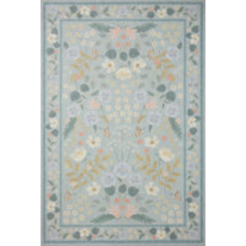 Rifle Paper Co. Rifle Paper Co. x Loloi Floral Willow Sky Area Rug | Wayfair