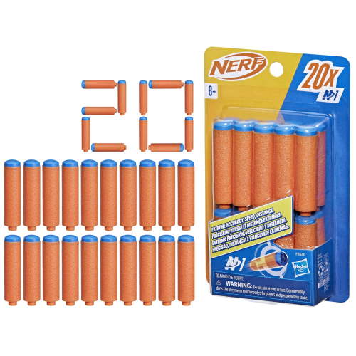 Nerf N Series N1 Darts, 20 Darts, Compatible Only with Nerf N Series Blasters, Outdoor Games