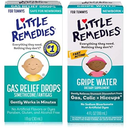 Little Remedies Infant Gas and Colic Solutions (1-4 oz Fast Acting Gripe Water, 1-1 oz Gas Relief Drops)